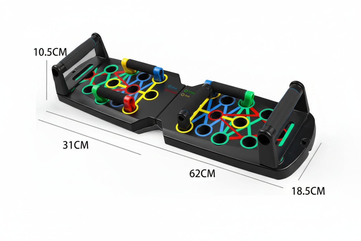 Portable Multifunctional Push-Up Board Set with Handles Foldable Fitness Equipment for Chest Abdomen Arms and Back Training