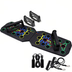 Portable Multifunctional Push-Up Board Set with Handles Foldable Fitness Equipment for Chest Abdomen Arms and Back Training