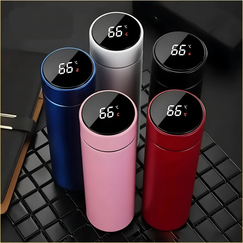 500ML Temperature Display Thermos Cup Stainless Steel Divided Thermos Bottle Outdoor Vacuum Insulated Cup Father'S Day Gift