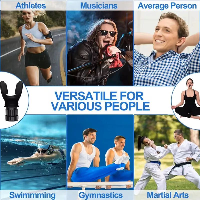 Portable Lung Capacity Abdominal Breathing Trainer with Adjustable Resistance Lmprove Your Lung Capacity and Sleep Quality